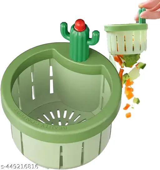 Kitchen Cactus Sink Filter Basket, 2024 Upgraded Automatic Pressing Sink Filter, Cactus Sink Strainer Basket,
