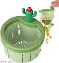 Kitchen Cactus Sink Filter Basket, 2024 Upgraded Automatic Pressing Sink Filter, Cactus Sink Strainer Basket,