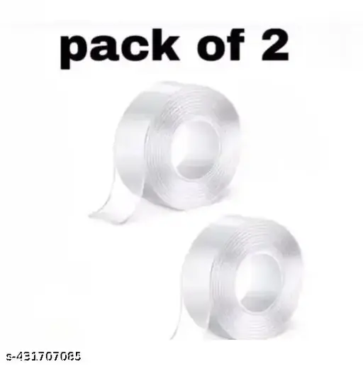 2PC Nano  Double Sided Tape Heavy Duty Adhesive Transparent Waterproof