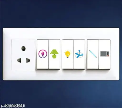 Switch Sticker For for Electric Board Appliances Including 27 Designs in Total 280 Stickers