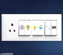 Switch Sticker For for Electric Board Appliances Including 27 Designs in Total 280 Stickers