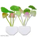Mushroom Shape Colour Changing LED Night Light Lamp, with on-Off Switch Button