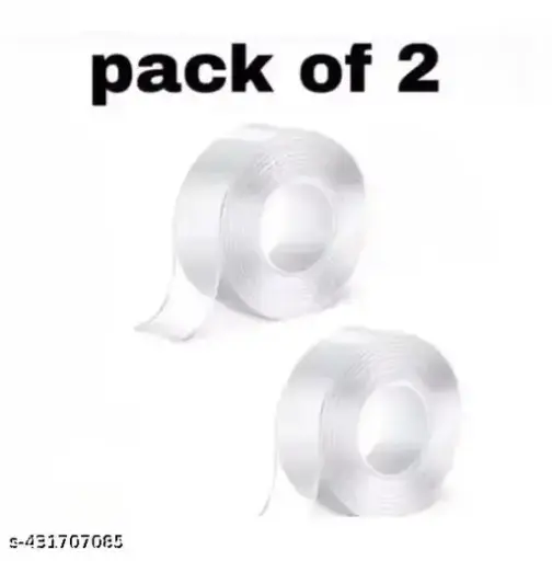 2PC Nano  Double Sided Tape Heavy Duty Adhesive Transparent Waterproof