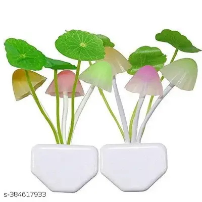 Mushroom Shape Colour Changing LED Night Light Lamp, with on-Off Switch Button